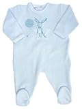 Petit Bateau Bunny Terrycloth Footie - Blue