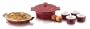Cuisinart CCB-7R Chef's Classic Ceramic Bakeware 7-Piece Set, Red
