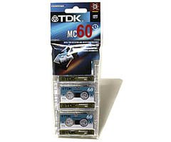 Micro Cassette 60-minfor Audio Only 3-pk