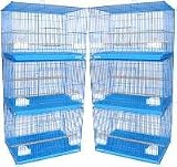 Brand New Lot of SIX Aviary Breeding Bird Cage Cages 24x16x16BLUE