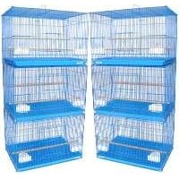 Brand New Lot of SIX Aviary Breeding Bird Cage Cages 24x16x16BLUE by Xtreme-Cage