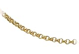 14K Yellow Gold 1.5mm Italian Rolo Chain Necklace, 20
