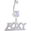 Crystalline Gem Foxy Dangle Belly Ring
