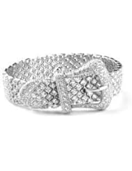White CZ Buckle Bracelet