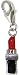 Chrysalis Charm Silver Plated Red Enamel /Black enamel Lipstick