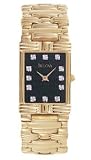 Bulova Mens Goldtone Dress Watch With Diamond Hour Markers 97F24