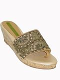 CYDNEY MANDEL Key West Wedge Sandal $398 in Earth