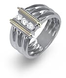 Ladies Two Tone Gold Diamond Ring