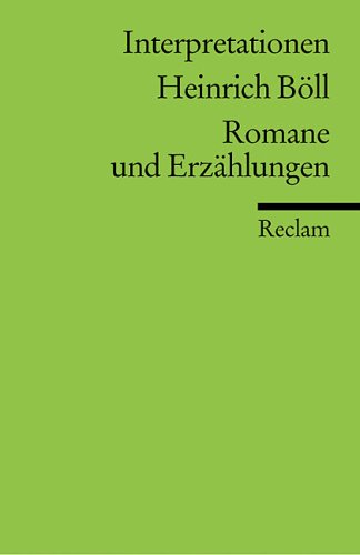 Heinrich B�ll, Romane und Erz�hlungen