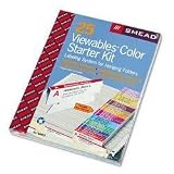 Viewables&Acirc;&reg; Color Labeling System Starter Kit for Hanging File Folders (SMD64902)
