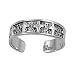 Sterling Silver Fashion Toe Ring - Multiple Cross - 6mm Band Width