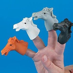 Vinyl Horse Finger Puppets -12