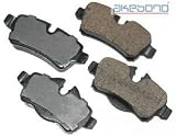 Akebono EUR1309 EURO Ultra-Premium Ceramic Rear Brake Pad Set For 2007-2010 Mini Cooper