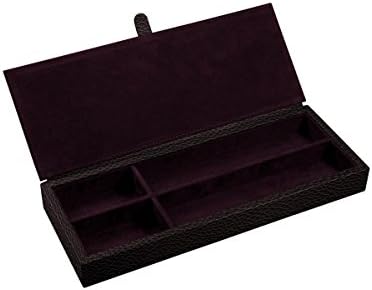 Lucrin USA Granulated Leather Luxury Pen Case, Burgundy (OS2038_VCGR_BDX)