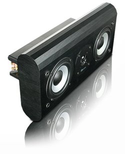 W100 On-Wall / In-Wall Center Channel Speaker - Black