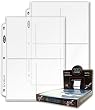 20 (Twenty Pages) - Pro 4-Pocket Page (3.5 X 5 Cards, Postcards or Photos)