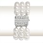 8x8.5mm AAA Quality Penelope Japanese Akoya Triple Strand Cultured Pearl Bracelet - 7 inches