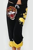 Ed Hardy BlackTiger Stretch French Terry Roll Up Sweat Pant