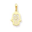 14k Star of David Chamseh Pendant