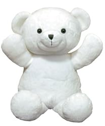 14" Personalizable White Bear Stuffed Animal