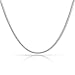 3mm thick solid sterling silver 925 stamped Italian round link SNAKE CHAIN necklace bracelet anklet with lobster claw clasp jewellery jewelry fits Pandora charms - Available in lengths: inch 6