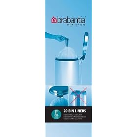 Brabantia Smartfix Bin Liners, Slimline, (20 bags per roll)