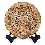 Ceramic plaque, 'Aztec Calendar in Silver'
