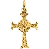 14K Yellow Gold Child's Cross Pendant