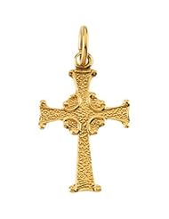 14K Gold Childs Cross Pendant