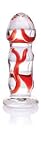 Don Wand Glass Pleasure Wand, Little Red Ripple