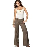 XOXO - XOXO Crisscross Tank with Necklace & Menswear Herringbone-Stripe Trouser