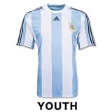 Argentina 08/09 Home Youth Soccer Jersey