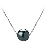 Kristine Black 7-8mm AAA Japanese Akoya Pearl Pendant