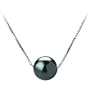 PearlsOnly Kristine Black 7-8mm AAA Japanese Akoya Pearl Pendant