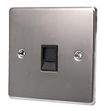 BLACK NICKEL RJ45 NETWORK SOCKET C442BNB