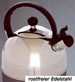 Produkt-Bild: Axentia 220353 Fl&ouml;tenkessel Edelstahl 2.50 Liter Griff, schwarz