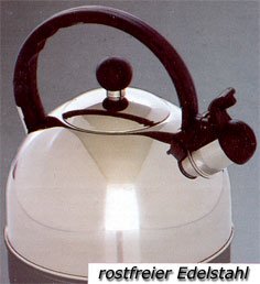 Axentia 220353 Flötenkessel Edelstahl 2.50 Liter Griff, schwarz Axentia 220353 Flötenkessel Edelstahl 2.50 Liter Griff, schwarz