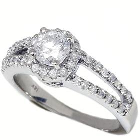 1.00CT 14k White Gold Round Brilliant Pave Diamond Engagement Anniversary Split Shank Ring Setting color (G/H) clarity (I1) 31MFohYwiLL 1.00CT 14k White Gold Round Brilliant Pave Diamond Engagement Anniversary Split Shank Ring Setting color (G/H) clarity (I1)