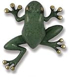 Door Knocker - Tree Frog ( Brass / Green ) ( 6 &acute; h x 5.5 &acute; W x 2 &acute; D ) - B00112HE6O