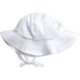 Under The Nile Poplin Sunhat White, 3-12 Months by Under the Nile