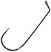 Gamakatsu Black Jig 60, Flat Eye, Light Wire Jig Hook, 100 Pack, Size: 3/0