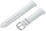 TechnoMarine 1033M MoonSun 17-mm White Leather Strap with Single-Buckle