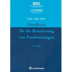 Handbuch f�r die Besteuerung von Fondsverm�gen