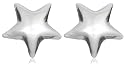 Silver Polished 5mm Star Stud Earrings
