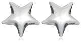 Silver Polished 5mm Star Stud Earrings