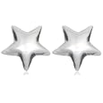 Silver Polished 5mm Star Stud Earrings