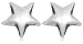Silver Polished 5mm Star Stud Earrings