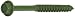Spax 1/2-by-10-Inch Lag Screws, Exterior Use, Green, 20-Pack #4571820122549