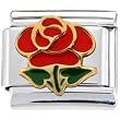 Red Rose Italian Charm