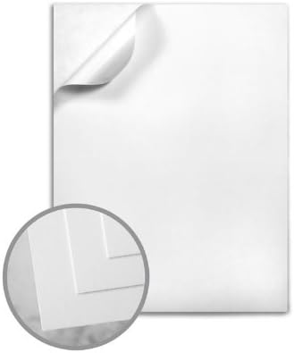 Starliner Digital Blinding White Labels - 8 1/2 x 11 Full Sheet 9.5 mils 100 per Package